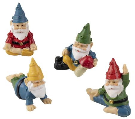 Yoga and Zen Posing Garden Gnomes
