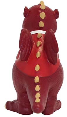 Welsh Dragon Football Gnome Back View